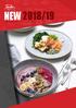 ... we bring. 40 years of excellence NEW 2018/19. to the table FROM PREP TO PLATE-UP... The Latest in Global Collections