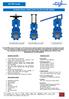 BI-DIRECTIONAL KNIFE GATE VALVES XD-PRE SERIES WITH D/A PNEUMATIC ACTUATOR
