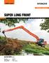 ZAXIS-6 series SUPER LONG FRONT. Model Code Engine Rated Power Operating Weight. ZX130LCN kw kg