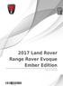2017 Land Rover Range Rover Evoque Ember Edition
