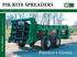 industry leaders in innovation and dependability pik rite spreaders built to work the way you work Product Guide