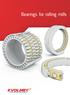 Bearings for rolling mills