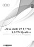 2017 Audi Q7 E Tron 3.0 TDI Quattro