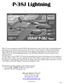 P-38J Lightning. Minicraft Models (US) LLC th St. Ste. 104 Rockford, IL