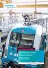 Rail Service Center Munich-Allach. Highest availability for your locomotives. Siemens Mobility Services (SIMOS )