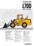 L70D VOLVO WHEEL LOADER STARTING WITH SERIAL NUMBER 18093