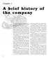 A brief history of the company