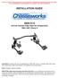 INSTALLATION GUIDE X10 AirLink Canted 4-Bar Rear Air Suspension Chevy II