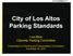 City of Los Altos Parking Standards