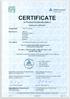 Certificate: / 22 March 2013