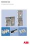 Connection bars. For contactors and circuit breakers