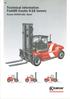 Technical Information Forklift trucks 9-18 tonnes. Kalmar DCD90-180, diesel