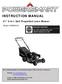 INSTRUCTION MANUAL. 21 3-in-1 Self Propelled Lawn Mower. Model # DB8621S