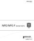 NPE/NPE-F REPAIR PARTS REPAIR PARTS RNPE R5
