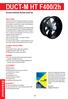 DUCT-M HT F400/2h. Smoke exhaust ducted axial fan APPLICATIONS TECHNICAL SPECIFICATIONS VERSIONS ACCESSORIES ON REQUEST. May 2018 Catalog N 000 Rev.