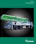 S 39 SX. Truck-Mounted concrete pump with 4-section placing boom