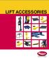 LIFT ACCESSORIES. World Leader in Lift Systems