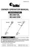 OWNER/ OPERATOR MANUAL BRUSHCUTTERS BC3401DL BC4401DW