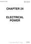 CHAPTER 24 ELECTRICAL POWER