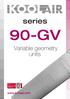 series 90-GV Variable geometry units