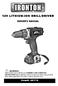 12V LITHIUM-ION DRILL/DRIVER