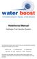 Waterboost Manual. Hydrogen Fuel Injection System