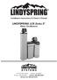 Installation Instructions & Owner s Manual LINDYSPRING LCR Series II Water Conditioners