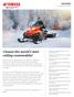 Choose the world's best selling snowmobile!