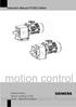 Instruction Manual 07/2002 Edition. Geared Motors Helical Gearbox D with 1FU8... SIEMOSYN-Motor... Siemens Automation Products