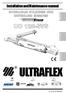 ULTRAFLEX UC 128-SVS. Installation and Maintenance manual HYDRAULIC CYLINDER FOR OUTBOARD ENGINES. page 2 pag. 19 page 37 PARTNER