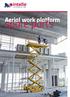 Aerial work platform. spare parts. Call