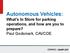 Autonomous Vehicles: What s In Store for parking operations, and how are you to prepare? Paul Godsmark, CAVCOE