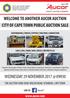 WELCOME TO ANOTHER AUCOR AUCTION CITY OF CAPE TOWN PUBLIC AUCTION SALE
