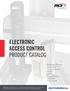 ELECTRONIC ACCESS CONTROL PRODUCT CATALOG