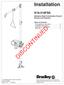 DISCONTINUED. Installation S19-310FSS. Stainless Steel Combination Drench Shower and Eyewash