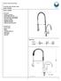 FAUCET SPECIFICATIONS. Pull-Down Spray Kitchen Faucet Model VG  * 12 8 5/8 * = +/- 1 MODEL VG02006 FEATURES PACKING LIST DIMENSIONS