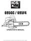 695GC / 695F4 OPERATOR S MANUAL ICS, Blount International Inc. Specifications are subject to change without notice. REV F/N