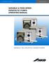 VARIABLE & FIXED SPEED PERISTALTIC PUMPS OPERATING MANUAL