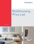 Effective March Multihousing Price List