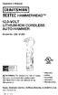 n T HAMMERHEAD TM 12.0-VOLT LITHIUM-ION CORDLESS AUTO-HAMMER Model No