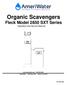 Organic Scavengers Fleck Model 2850 SXT Series Operation and Service Manual