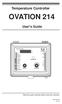 Temperature Controller OVATION 214 User's Guide