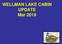 WELLMAN LAKE CABIN UPDATE Mar 2019