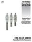 User s Guide Shop online at omega.com SM   For latest product manuals:   CDE-285X SERIES Conductivity Sensors