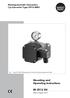 Mounting and Operating Instructions EB 3913 EN. Electropneumatic Converters i/p Converter Type