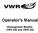 Operator s Manual. Homogenizer Models: VWR 200 and VWR 250
