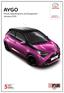 AYGO. Prices, Specifications and Equipment January 2019