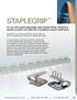staplegrip For use with modern lightweight, high-strength belting. Designed to operate smoothly over slider bed or troughing conveyor applications.