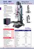 Drill - Mill. Tilting Head MH 50V 3ph MH 50G 3ph Features. Can change tool in seconds! Optional Accessories.