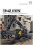 ECR145E, ECR235E. Volvo Excavators t / 31,770-36,790 lb 121 hp I t / 52,250-61,440 lb 173 hp